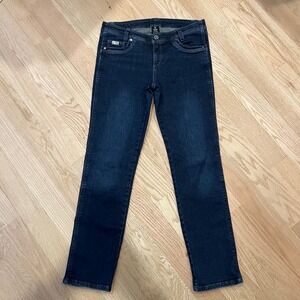 Kuhl Women's Denim Jeans Size 10 Regular Dark Wash Straight Leg Casual